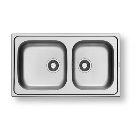 Pyramis Dorian 86X50 2B Ανοξείδωτος Ένθετος Νεροχύτης - 107169701